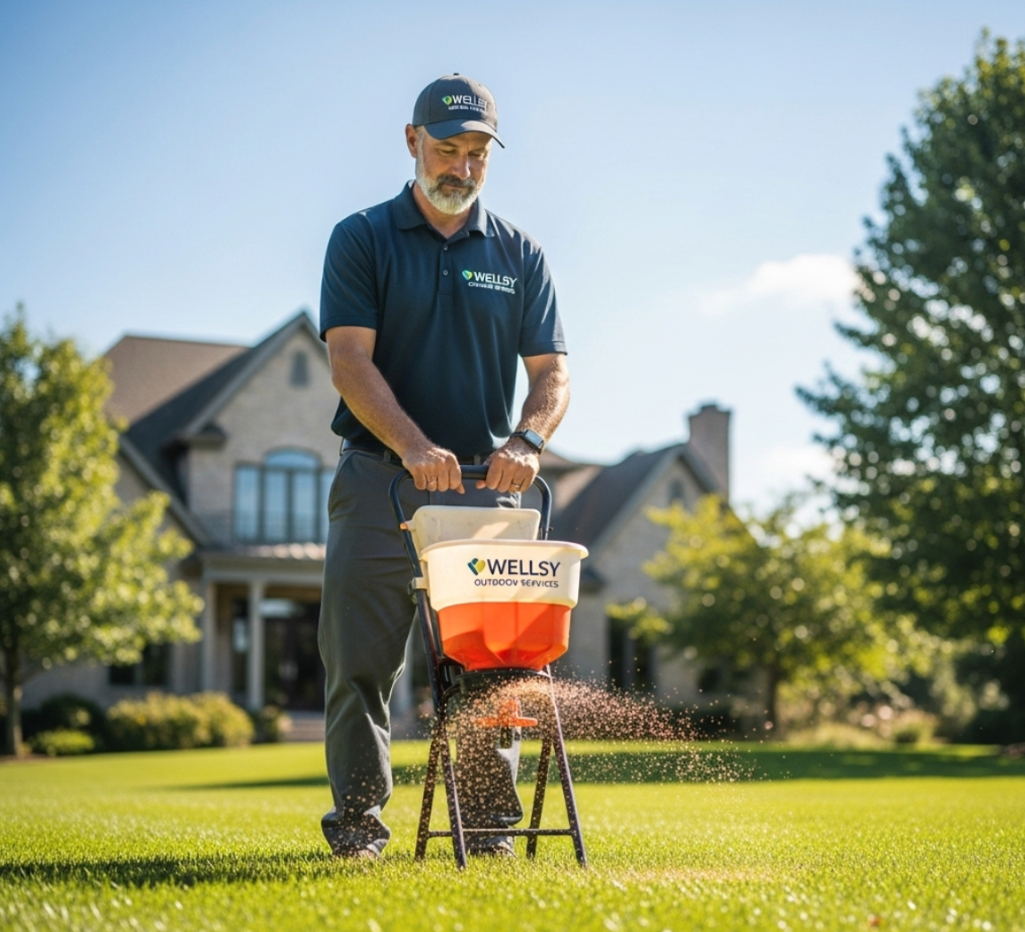 Person Applying Fertilizer