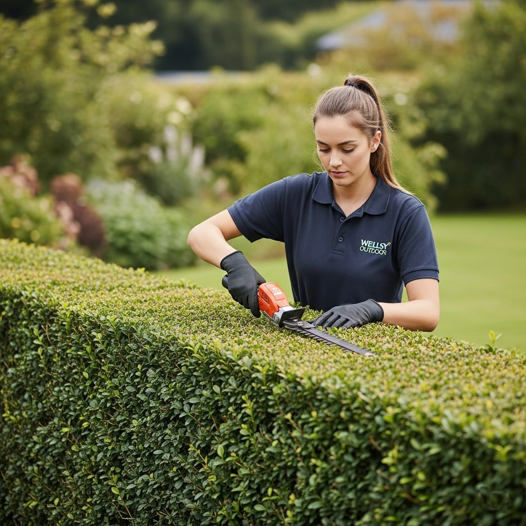 Person Trimming Tree Branches